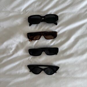 Stylish Black and Tortoise Sunglasses Set